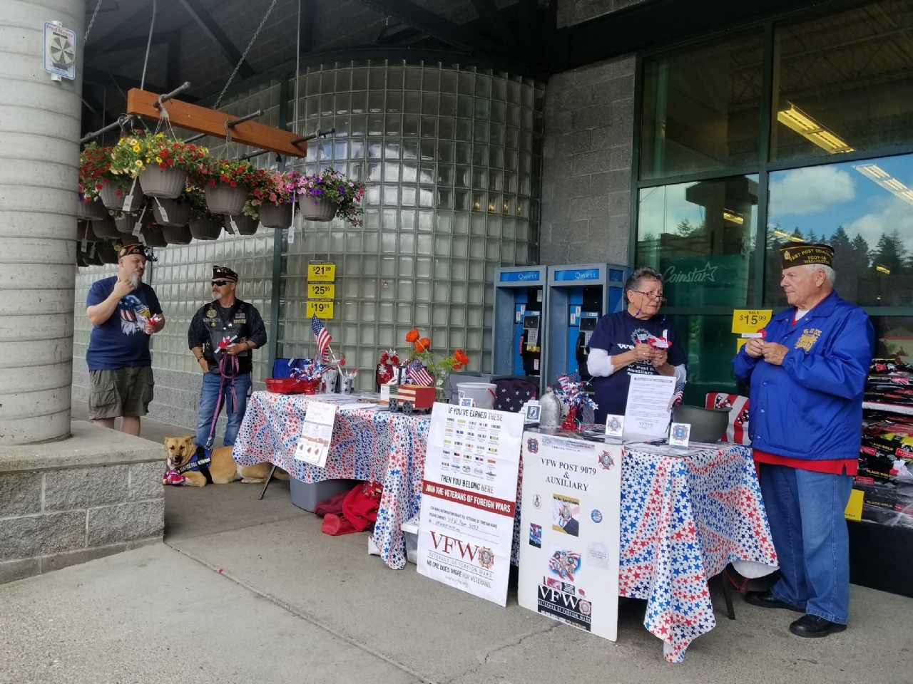 Memorial Day weekend Buddy Poppy drive at Bethel Station Fred Meyer